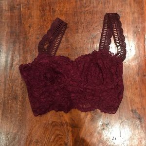 Adorable zip back bra crop top